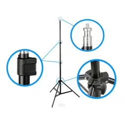 Statyw 215cm z głowicą kulową + uchwyt