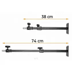 Uchwyt ścienny/sufitowy do lamp i kamer