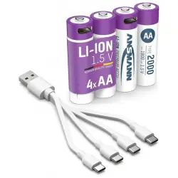 Akumulatorki AA (R6) z wejściem do ładowania USB-C