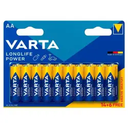 Baterie alkaliczne Varta Longlife Power AA 20szt.
