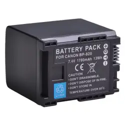 Akumulator BP-820 do Canon HF G26 G30 G40 G50 G60 G70 / GX10 / XA11 XA15 XA20 XA25 XA40 XA45 XA50 XA50 XA50 XA65 XA70 XA