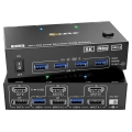 Przełącznik do sterowania 2 komputerami PC z 2 monitorami