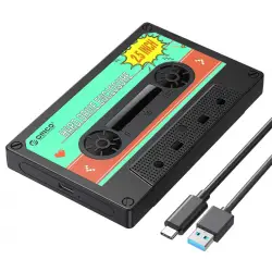 Kiszeń na dysk HDD/SSD 2,5 cala w kształcie kasety magnetofonowej