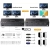 Przełącznik KVM USB 4 PC - 3 monitory HDMI+DP 8K