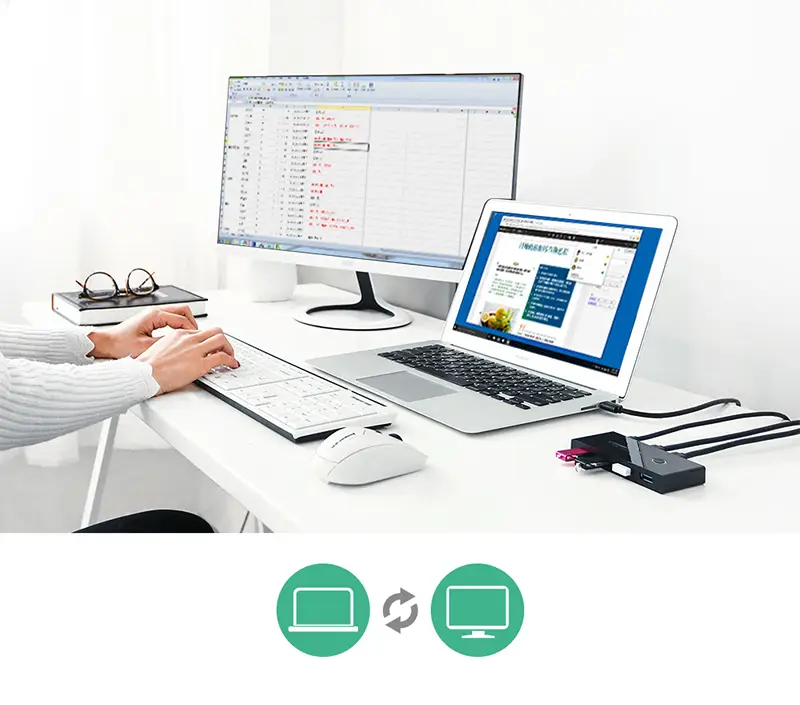 Przełącznik KVM USB 4x2 US216 zdjęcie 4