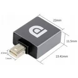 Adapter Mini DisplayPort-DisplayPort 8K
