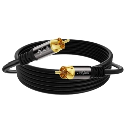 Przewód koncentryczny Coaxial z wtykami RCA do Subwoofera, cyfrowego dźwięku SPDIF, wizji