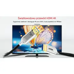 Kabel optyczny HDMI 2.0 AOC Unitek 70m