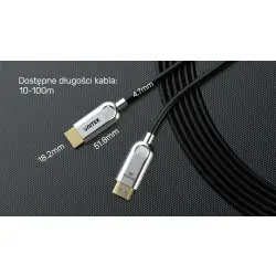 Kabel optyczny HDMI 2.0 AOC Unitek 70m