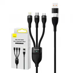 Przewód USB/USB-C 3w1 - wtyki Lightning, USB-C i micro USB