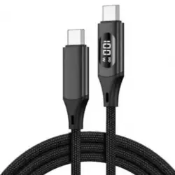 Przewód USB-C 100W z wyświetlaczem informującym o mocy ładowania