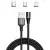 Kabel magnetyczny 3w1 USB-microUSB/USB-C/Lightning