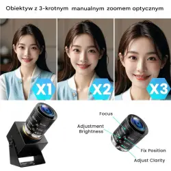 Kamera USB 12MP 120fps z zoomem optycznym 3x