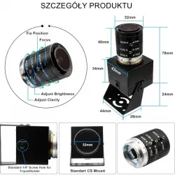 Kamera USB 12MP 120fps z zoomem optycznym 3x