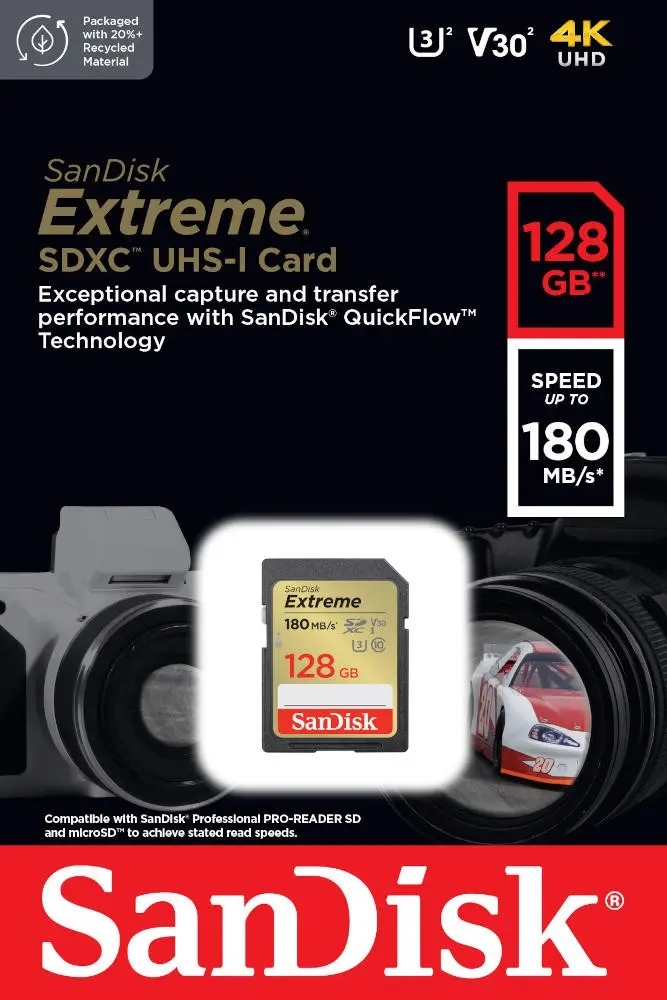 Karta pamięci Sandisk Extreme SDXC 128GB zdjęcie 4