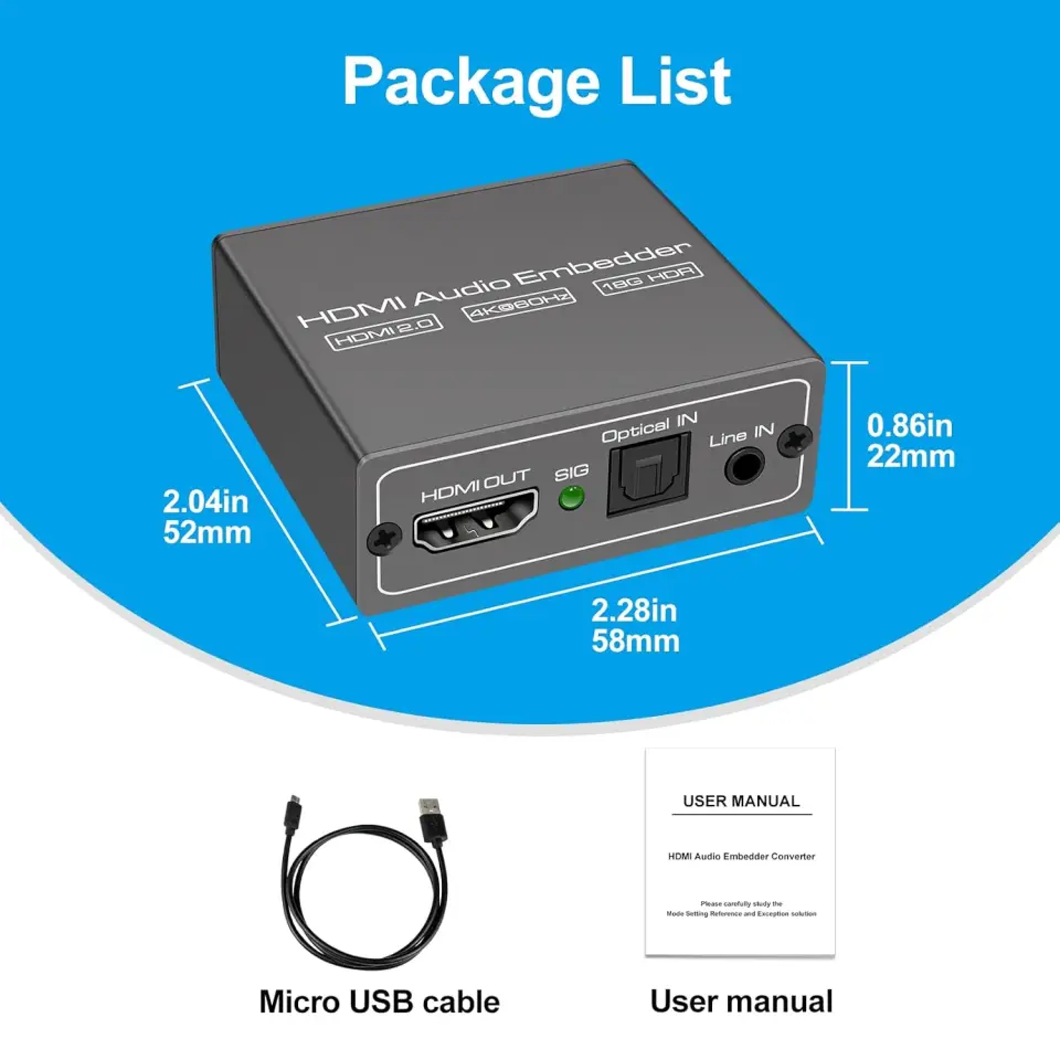 Audio Embedder HDMI 2.0 zdjęcie 4