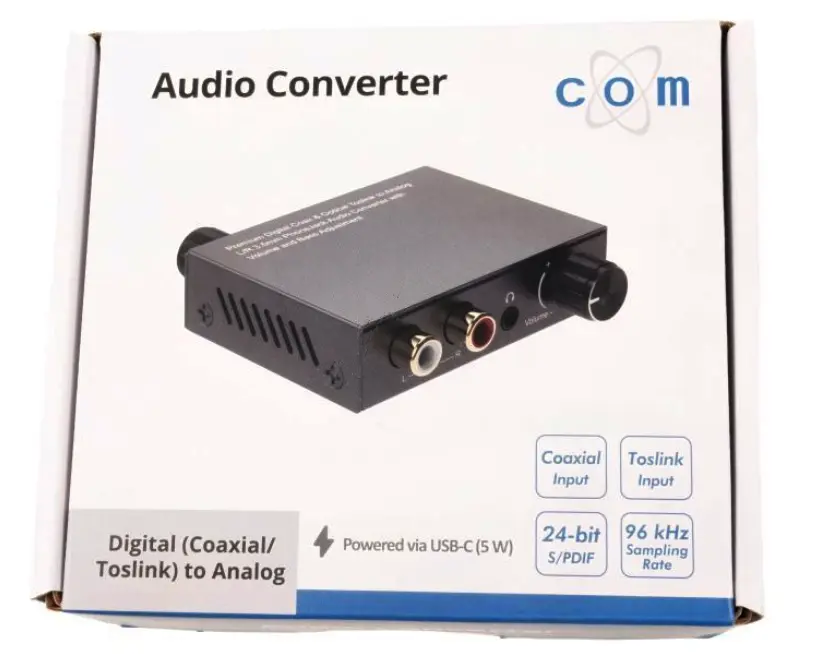 Konwerter Optical/Coaxial do Analog Volume/Bass zdjęcie 4