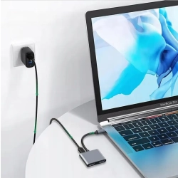Adapter USB-C do 2xHDM + USB 3.0 + PD
