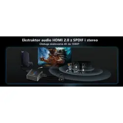 Ekstraktor audio HDMI 2.0 PRO