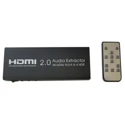 Switch HDMI 4x1 HDR + ekstraktor AES04