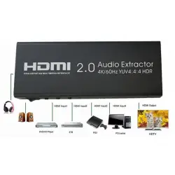 Switch HDMI 4x1 HDR + ekstraktor AES04