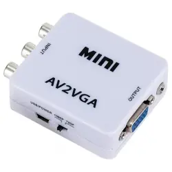 Konwerter sygnału z AV (Cinch) do monitora VGA