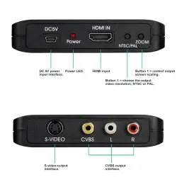 Konwerter HDMI do AV + S-Video