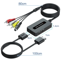 Konwerter HDMI do AV + S-Video z przewodem