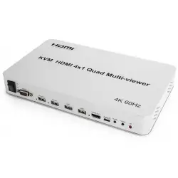 Multi Viever KVM 4K 4x1 - podgląd z wielu źródeł HDMI na jednym ekranie