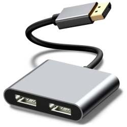Rozdzielacz sygnału DisplayPort z 1 wyjścia na 2 monitory