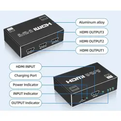 Aktywny rozdzielacz HDMI 4K 1x3