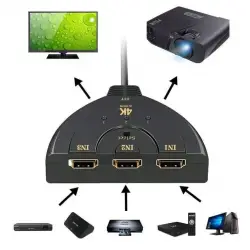 Switch HDMI 3x1 z przewodem