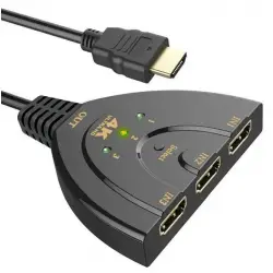 Prosty przełącznik z HDMI z przewodem