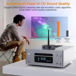 Bezprzewodowy transmiter audio 100m TX+2RX
