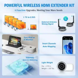 Zestaw bezprzewodowy HDMI AMB504 1TX-4RX