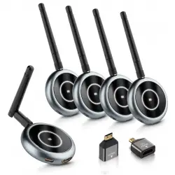 Bezprzewodowe przesyłanie HDMI do czterech odbiorników