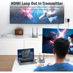 Zestaw do bezprzewodowej transmisji HDMI R15L