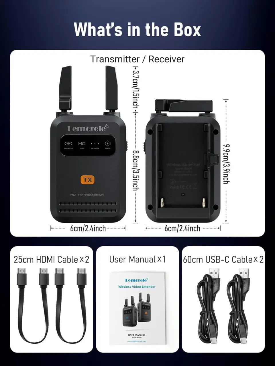 Zestaw do bezprzewodowej transmisji HDMI R5000 zdjęcie 4