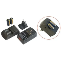 Ładowarka + 2 akumulatory CR123A