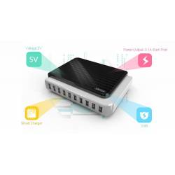 Stacja ładująca 10xUSB 2,1A 105W Y-2155