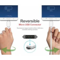 Kabel USB - micro USB Reversible 1M