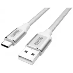 Kabel USB-C - USB Silver