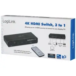 Przełącznik HDMI 4K 3-porty HD0012