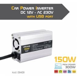 Przetwornica samochodowa 12V 150W 09409
