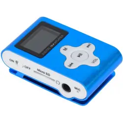 Odtwarzacz MP3 LCD niebieski KOM0743