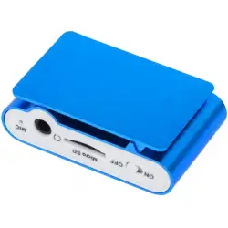 Odtwarzacz MP3 LCD niebieski KOM0743