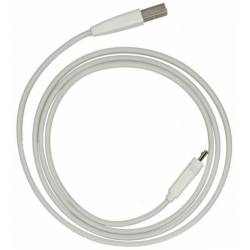 Kabel USB - micro USB biały 1m