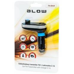 Transmiter FM LCD ładowarka 2xUSB