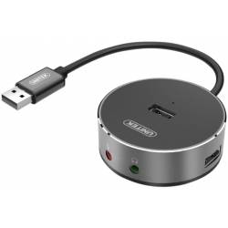 Hub USB 2.0 z audio Unitek Y-2197