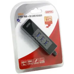 Hub USB 3.0 + czytnik SDXC Unitek Y-3048A